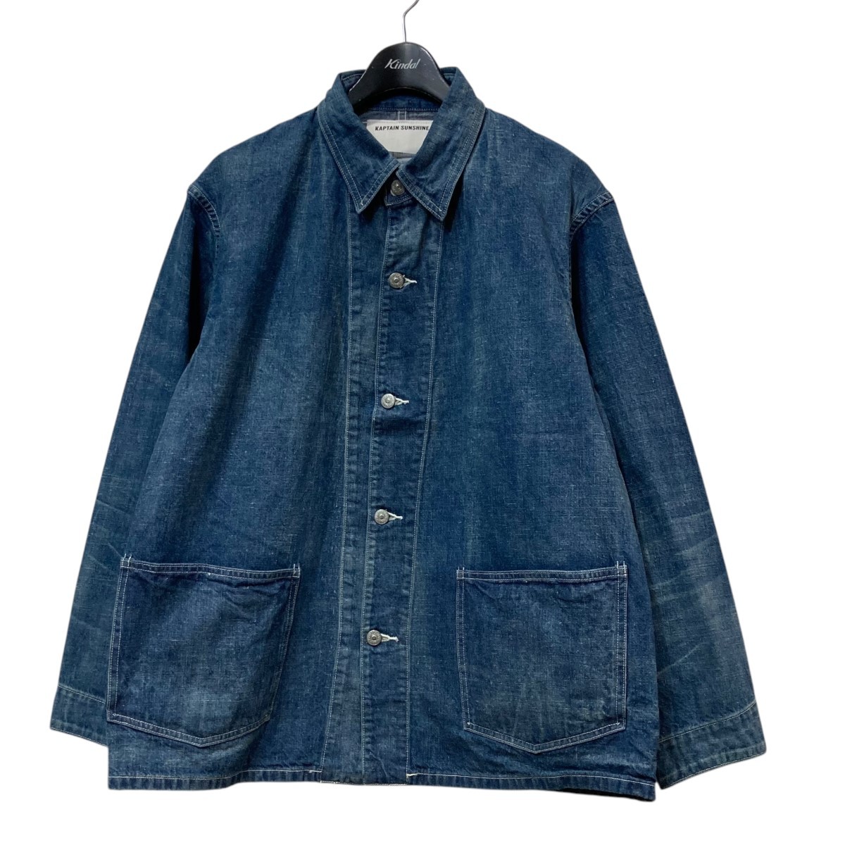 【新品未使用】KAPTAIN SUNSHINE Denim Jacket Kaptain Sunshine Denim Chore Jacket Indigo Size M Used