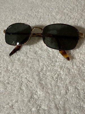 ビンテージ　B&L Ray-Ban　W1939 VINTAGE B&L RAY BAN W2190 GOLD/TORT G15 SLEEK RECTANGULAR CROSS