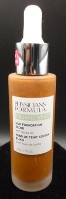 Physicians Formula ~ Organic Wear ~ Silk Foundation Elixir 1oz~ 10 Deep Warm New