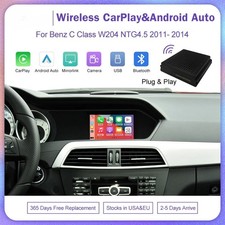 Wireless Carplay Auto for Mercede Benz C Class W204 NTG4.5 Plug and Play Airplay