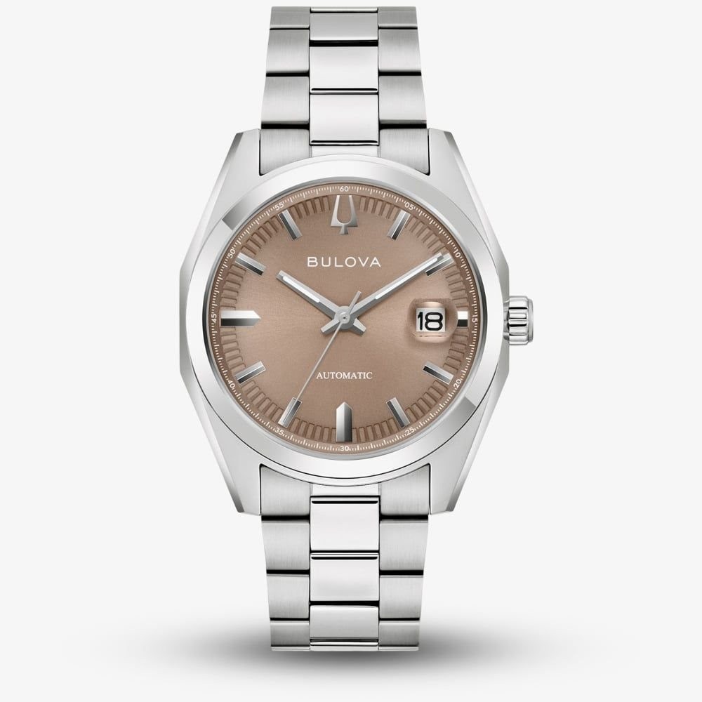Montre Bulova Homme Surveyor mécanique automatique acier étanche 30m 96B470