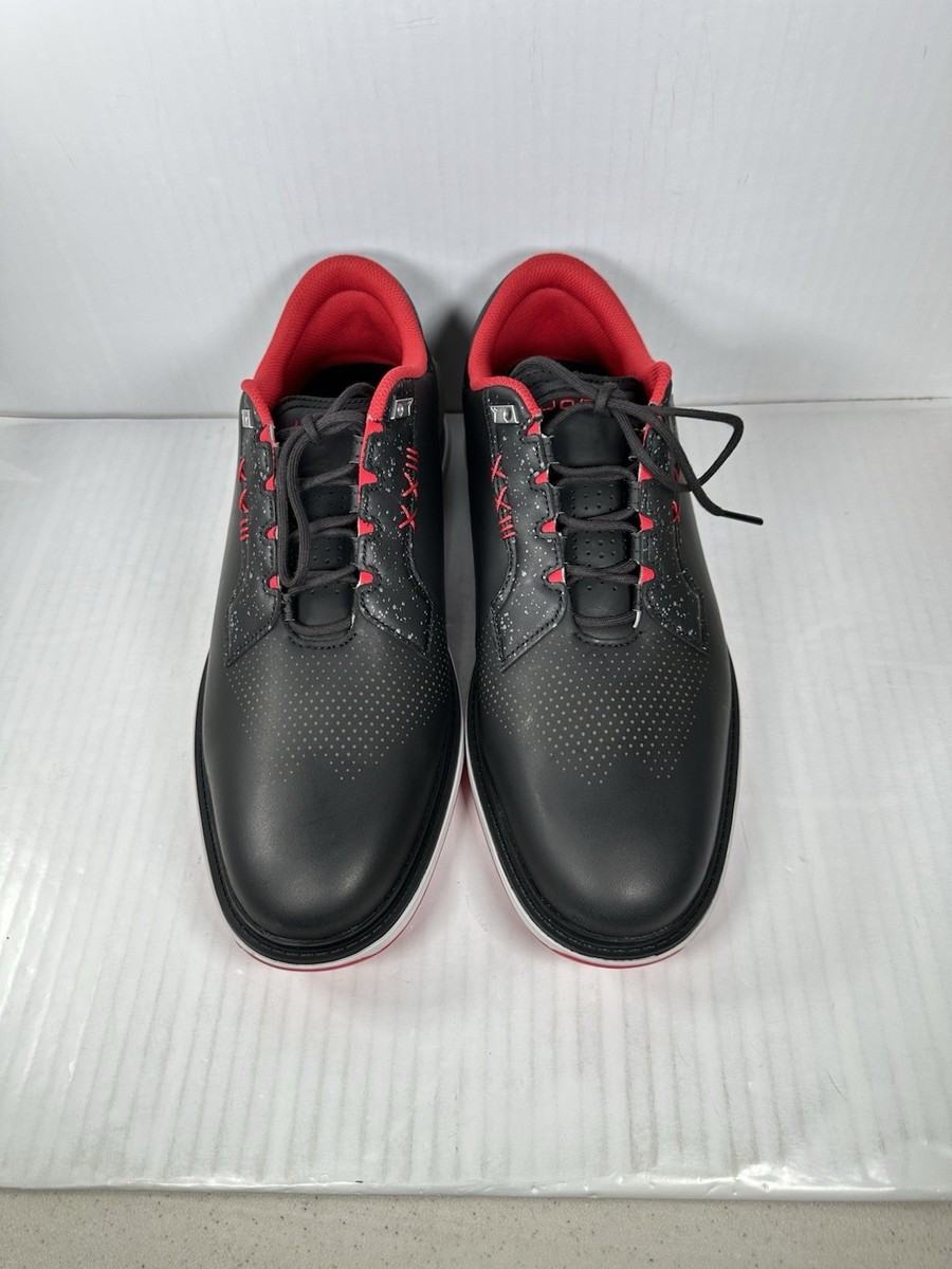 Size 11.5 Nike Air Jordan ADG 5 Mens Low Golf Shoes Black Red Bred
