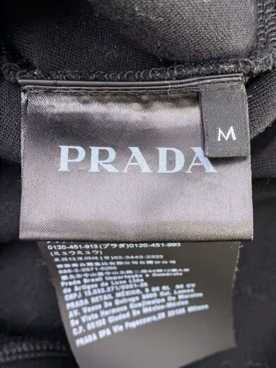 PRADA/Sweatshirt/M/Cotton/Black/Solid/UJL096 thumbnail 3