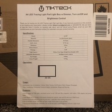 Tikteck TR02 A4 Ultra Thin Portable Tracer with White LED Artcraft