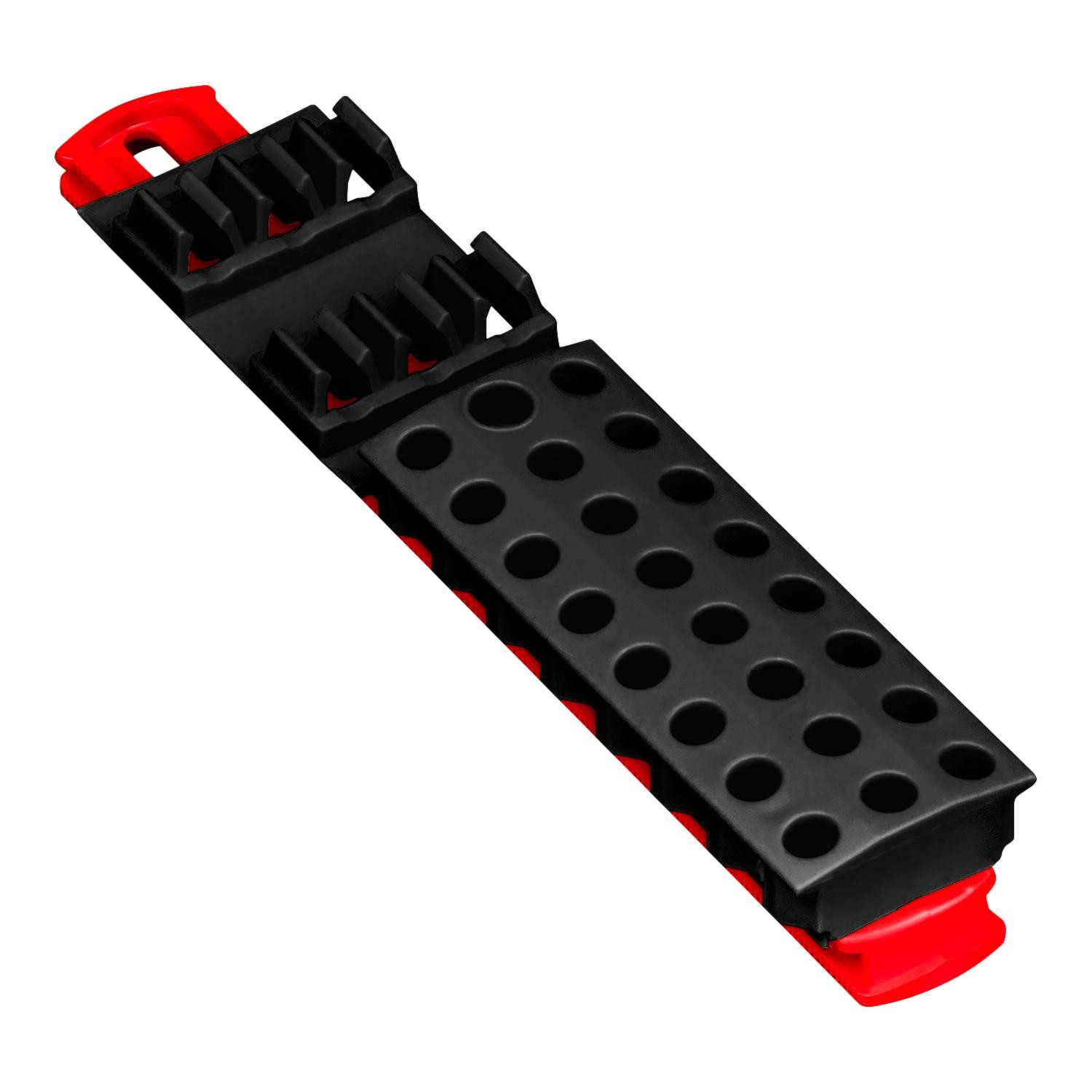Ernst Bit Buddy 30 Tool Magnetic Screwdriver Bit Storage Organiser Black/Red