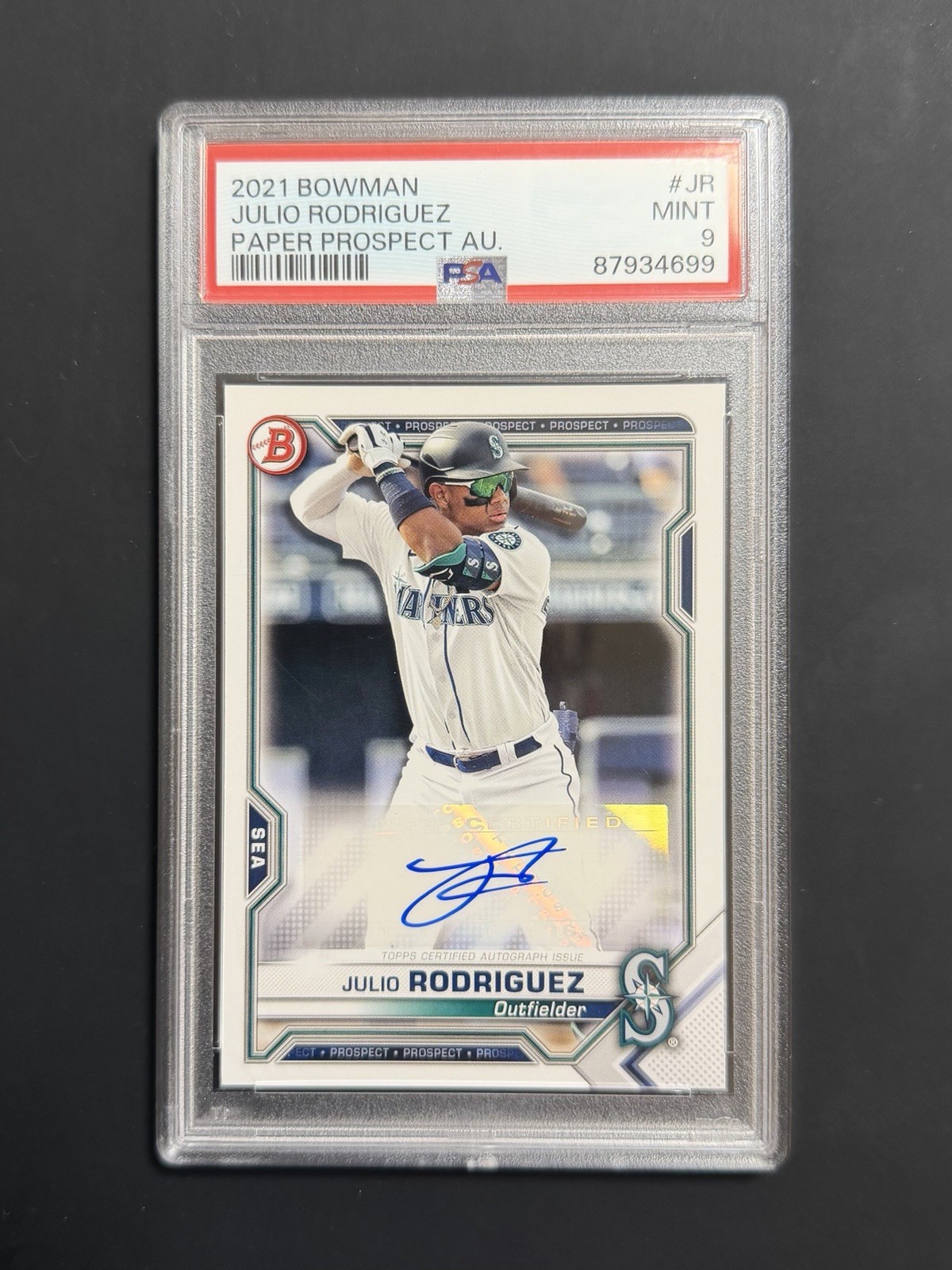 2021 Bowman - Paper Prospect Autographs Julio Rodriguez #PAPR-JR (AU, RC)