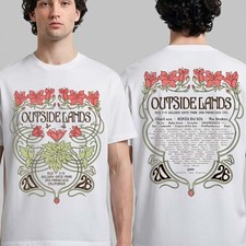 Outside Lands 2026 T-Shirt Floral Golden Gate Park SF Festival Tour Tee