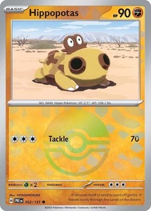 Hippopotas (Poke Ball Pattern) 052/131 Prismatic Evolutions