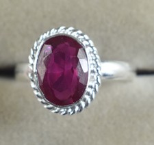 7 Ct Natural Pink Rubellite Tourmaline 10 x 8 mm Oval Gemstone Certified Ring