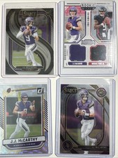 J.J. McCarthy Michael Penix Jr. RC Patch - 4 Card Rookie Lot