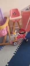 Huge BABY Born Doll Furniture Bundle - Wardrobe, Cradle, Bath, High Chair, Sink