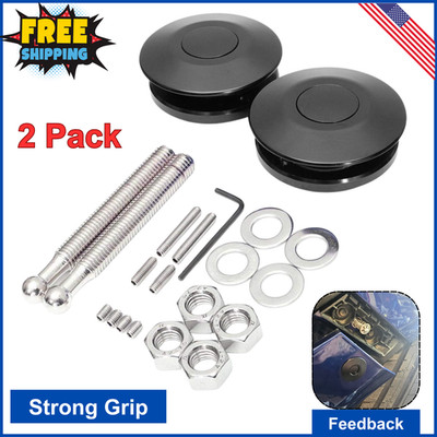 STETION Quick Latch Hood Pins Universal 2 Pack 2.44'' Diameter Quick Release Push