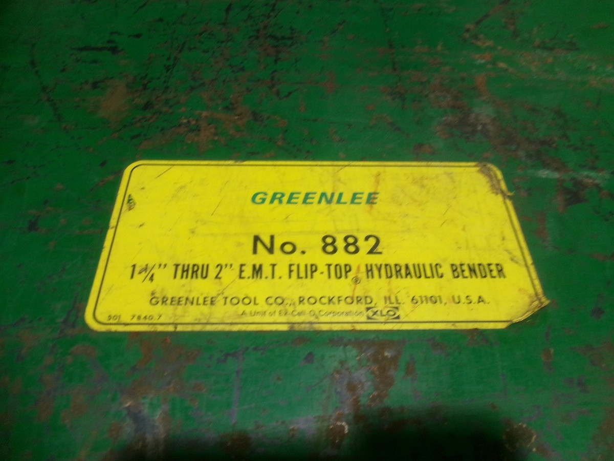 GREENLEE 882 Conduit Bender Shoe Set Hydraulic Bender Kit - not