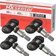 4pack Autel TPMS Sensors MX-Sensor Tire Sensor 2 in 1 315MHz/433MHz Metal Valves