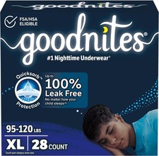 GoodNites Boys Nighttime Bedwetting Underwear, Size Extra Large-28 COUNT