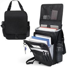 Car Front Seat Organizer with Accordion File Pocket  Laptop Sleeve Up to 15...