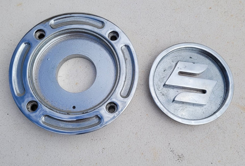 Chrome Gas Cap for Suzuki GSXR 600 750 1000, Hayabusa (1st Gen), SV650, TL1000R