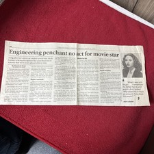 Hedy Lamar Actress & Inventor Newspaper Article Sarasota Fl Herald Tribune 1997