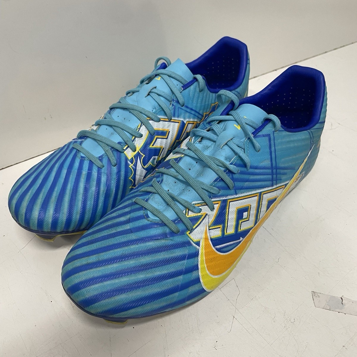 Nike Zoom Vapor 15 Academy Km Fg/Mg Blue Kylian Mbappe Blue  display picture 2
