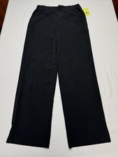 Women's Woven High-Rise Straight Leg Pants - All In Motion Black Medium Target