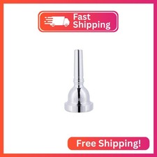EASTROCK Trombone Mouthpiece,Silver PlatedSmall Shank 12C,Vacuum Packed