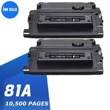 2 Black Toner 81A Fits For HP CF281A LaserJet M604dn M605dn M606dn M630d