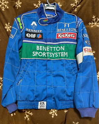 Benetton Renault F1 Racing Jacket 1996 Replica Sparco Blue | eBay
