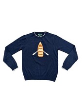 Brooks Brothers B by Big Boys Boat Art Crew Neck Sweater. 14 years Navy