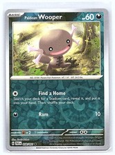 PALDEAN WOOPER 058/091 REVERSE HOLO PALDEAN FATES POKEMON TCG CARD