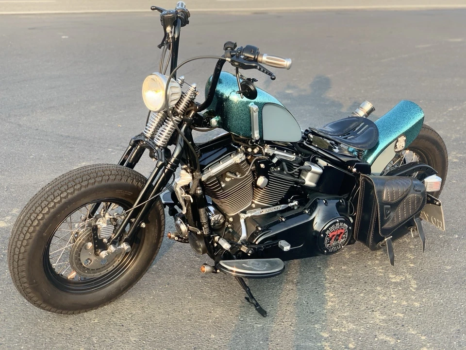 Harley Davidson Panhead Bobber Custombike Umbau Basis Softail - Bild 3 von 4