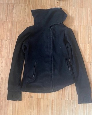 Bench Fleecejacke Schwarz Gr. M Daumenlöcher Stehkragen Sweatjacke Fleece Jacke