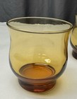 Libbey Amber Tulip Tumblers Set of 4 Solid Glass 3.5in Dia x 3in H — photo 3