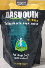 DASUQUIN WITH MSM JOINT HEALTH LARGE 2 PACK 84 SOFT CHEWS EACH - NEW