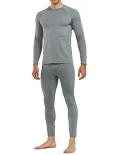 Thermal Underwear for Men Long Johns Fleece Lined Base Layer Set for Winter T...