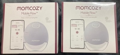 2x Momcozy M9 Mobile Flow elektrische Einzel / Doppel Milchpumpe APP Grau Neu