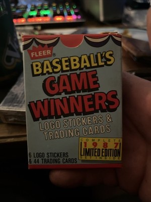 1987 Fleer Baseball Limited Edition Game Winners