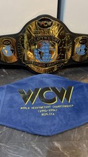 WWE WCW WORLD HEAVYWEIGHT CHAMPIONSHIP 1991 - 1994 BELT AND ORIGINAL BAG