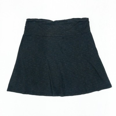 Toad & Co Chaka Skirt Womens XL Charcoal Gray Organic Cotton Tencel A-Line Mini