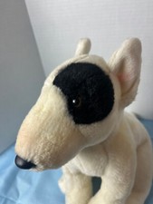 PUPPY DOG White  Black Ganz Plush Stuffed Animal 11"