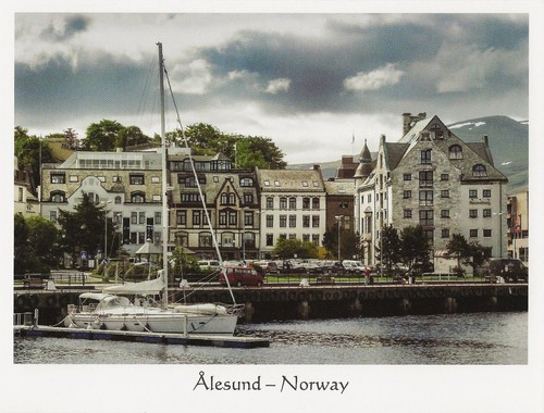 Postcard Norway Ålesund Waterfront View Romsdal County Sebastian Worm, Photo MNT - 第 1/1 張圖片