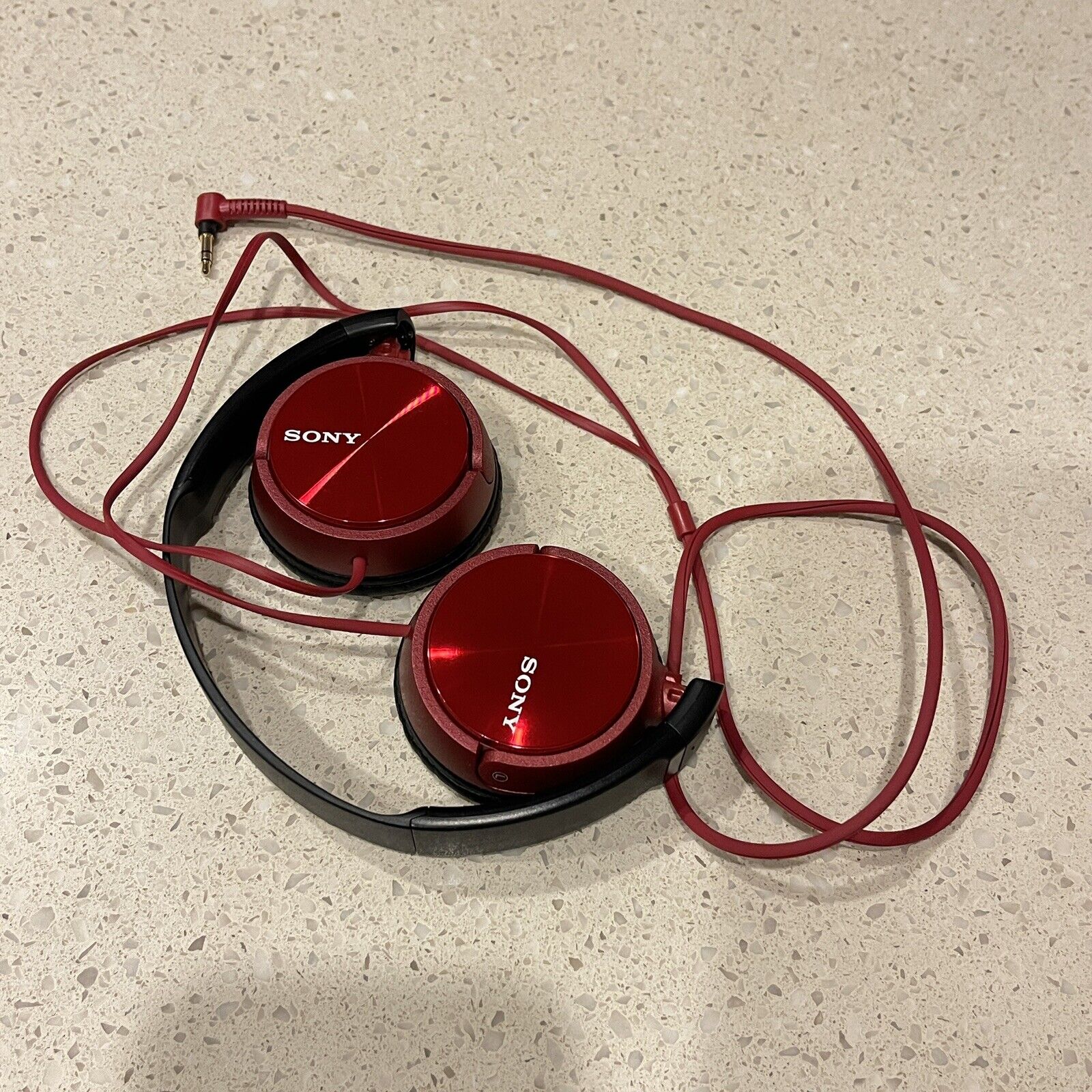 Portable | Headphones Ear Sony Red MDR-ZX310 eBay Adjustable Over The Stereo