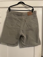Vintage Levi’s 550 Light Grey Denim Shorts Made In USA 42x11