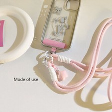 Hanging Chain Mobile Phone Chain Long Rope Colorful With Pentagrams With Buttons