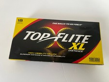 TOP FLITE XL Distance 18 Golf Balls High Visibility Yellow NEW 