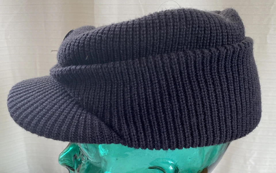 SOMBRERO GRIS OSCURO ARCO IRIS PESADO MARCA DE MODA ESTILO CADETE/MILITAR OSFM ¡¡USADO EN EXCELENTE ESTADO!! E9 Foto 2 de 3