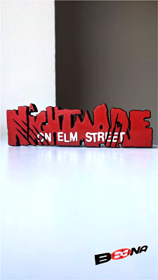 NIGHTMARE ON ELM STREET Logo Display -mit Rasierkralle Handschuhmarke Beena Studio