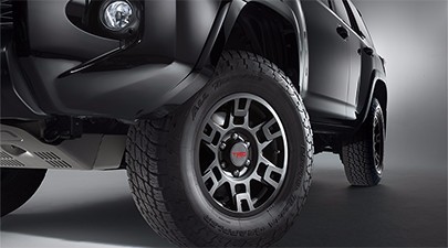 TOYOTA 4RUNNER & FJ CRUISER NEW FACTORY TRD 17" ALLOY 6 SPOKE MATTE BLACK WHEEL - Picture 2 of 2