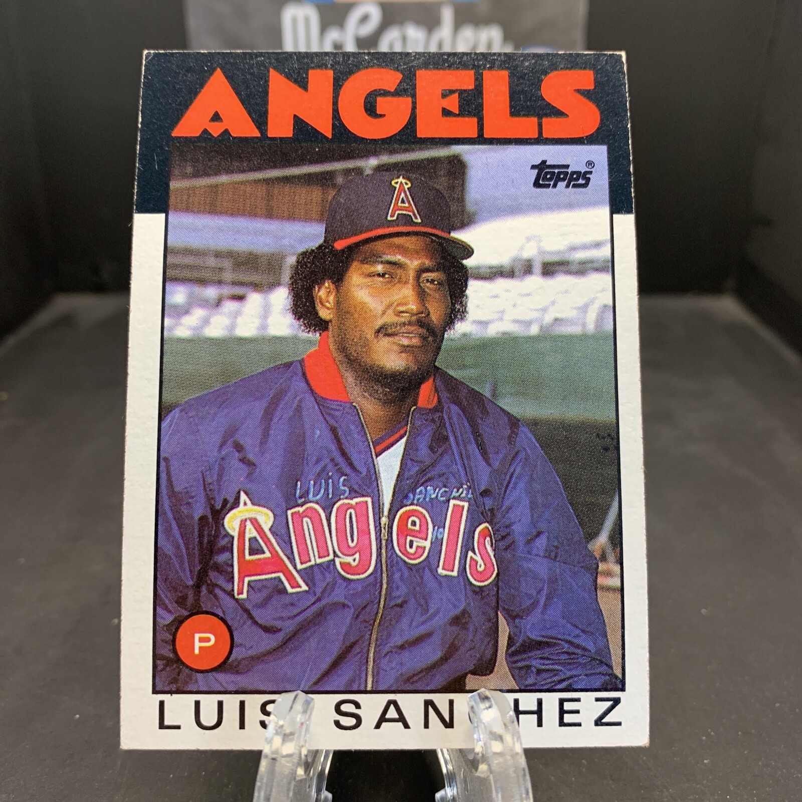 1986 Topps Luis Sanchez #124 Los Angeles Angels
