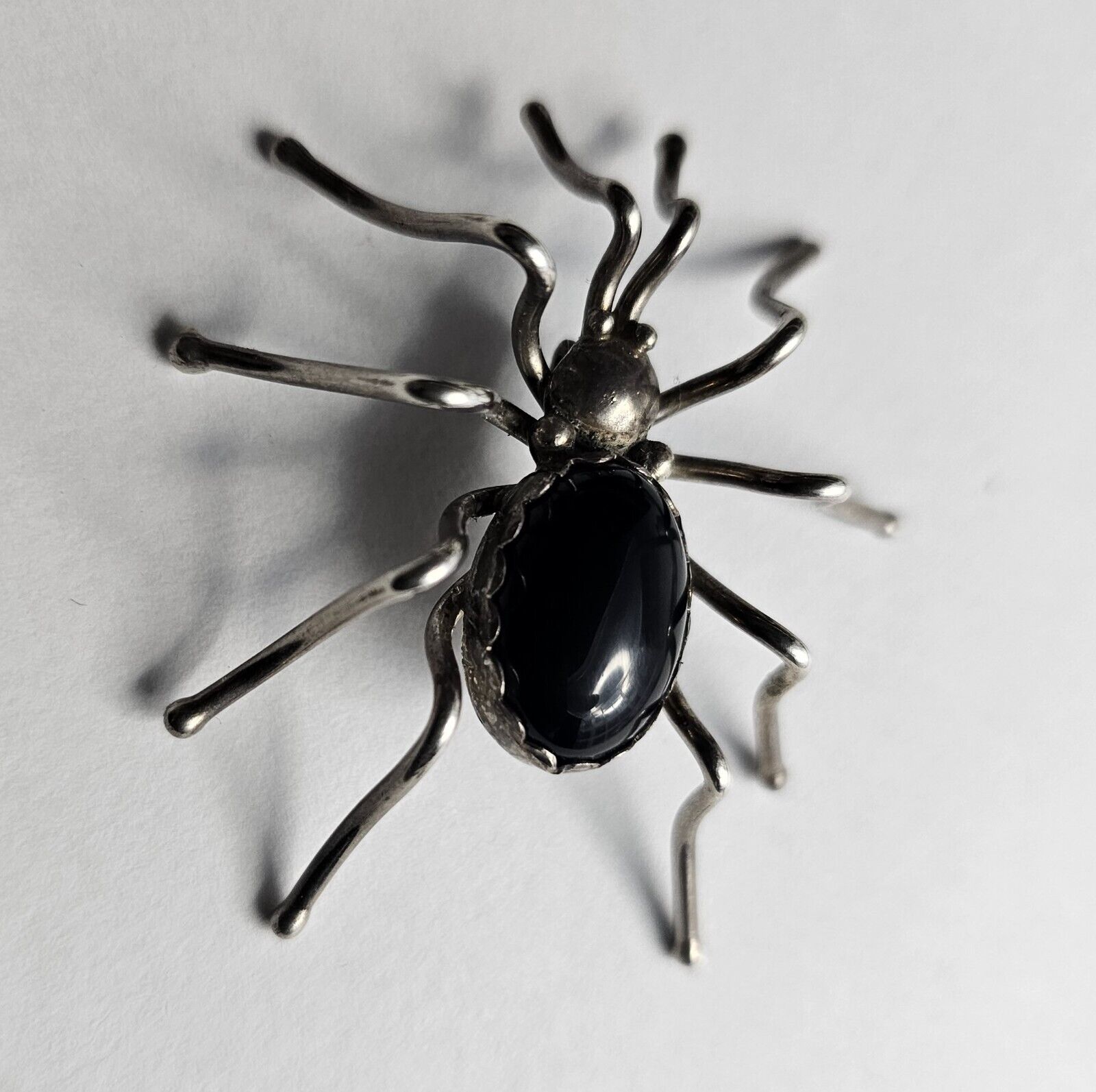 Sterling Silver Black Onyx Native American Spider… - image 6