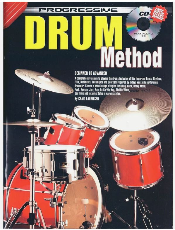 Learn To Play Drums Progressive Drum Method Book For Beginners with Online Audio